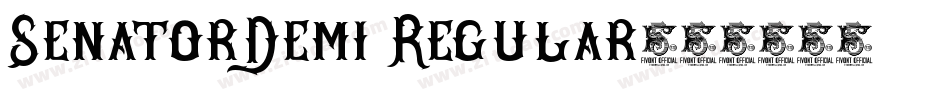 SenatorDemi Regular字体转换